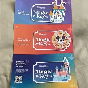 Disneyland Magic Key Magnets - NEW